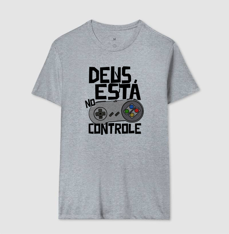 Camiseta Deus está no Controle Clássico - Imagem 3