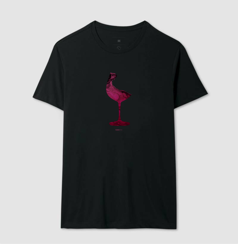 Camiseta Vinho Abstrata - Imagem 3
