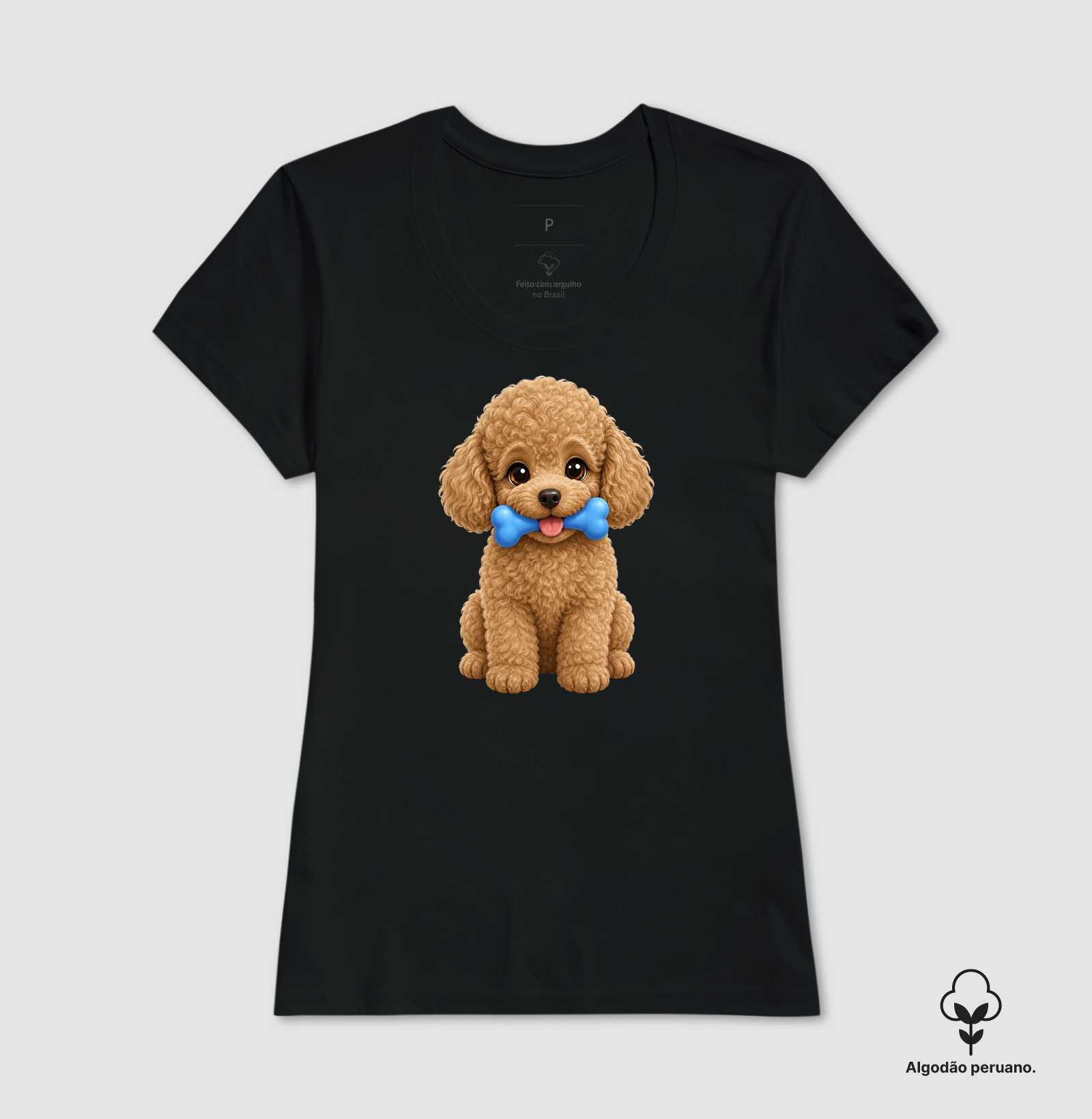 Poodle Marrom - Desenho Infantil - Imagem 2