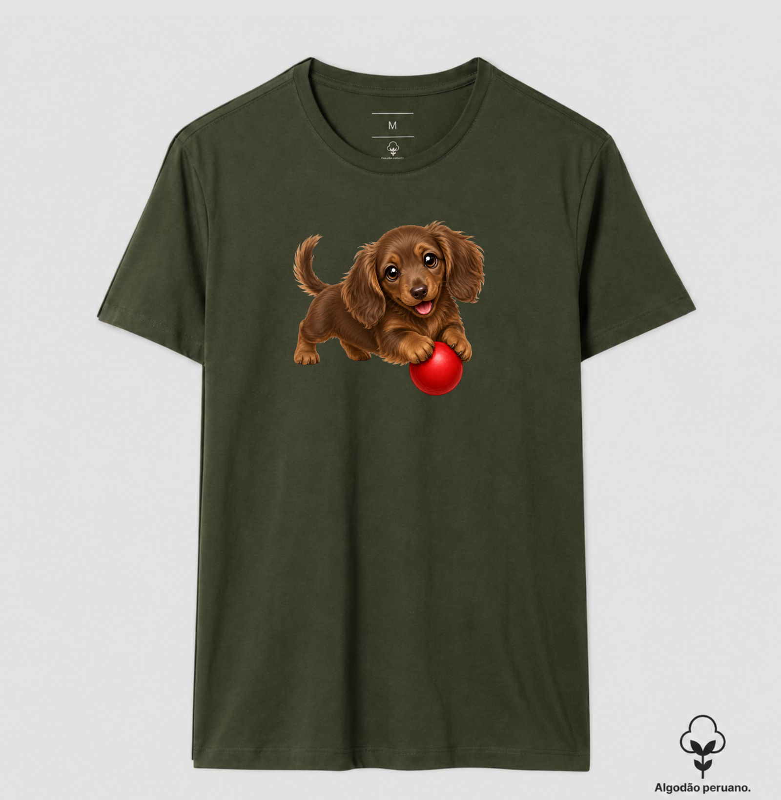 Dachshund Pelo Longo Marrom - Desenho Animado - Imagem 9