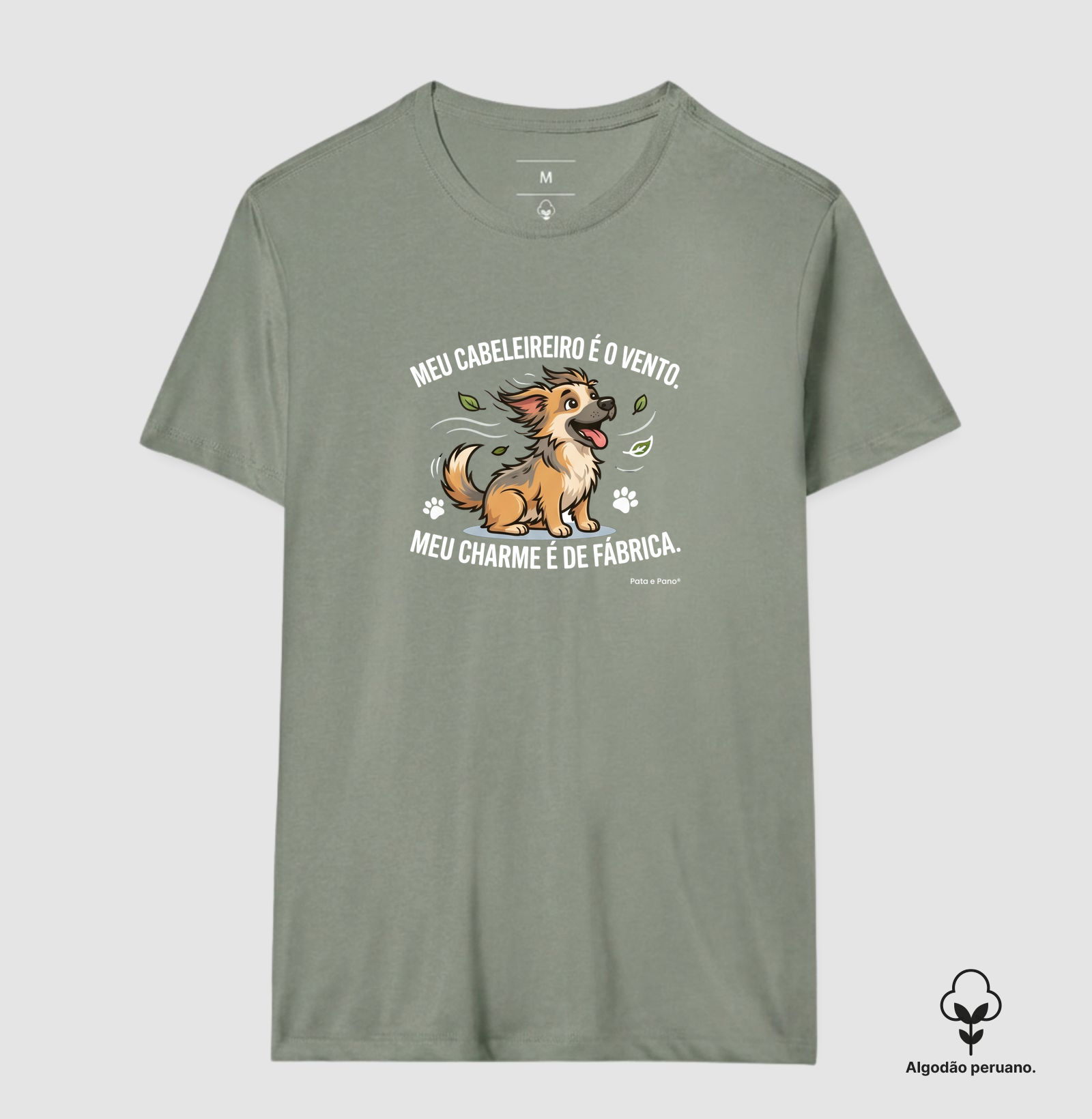 CAMISETA ALGODÃO PERUANO VIRA-LATA FIAPO DE MANGA CABELOS - Imagem 3