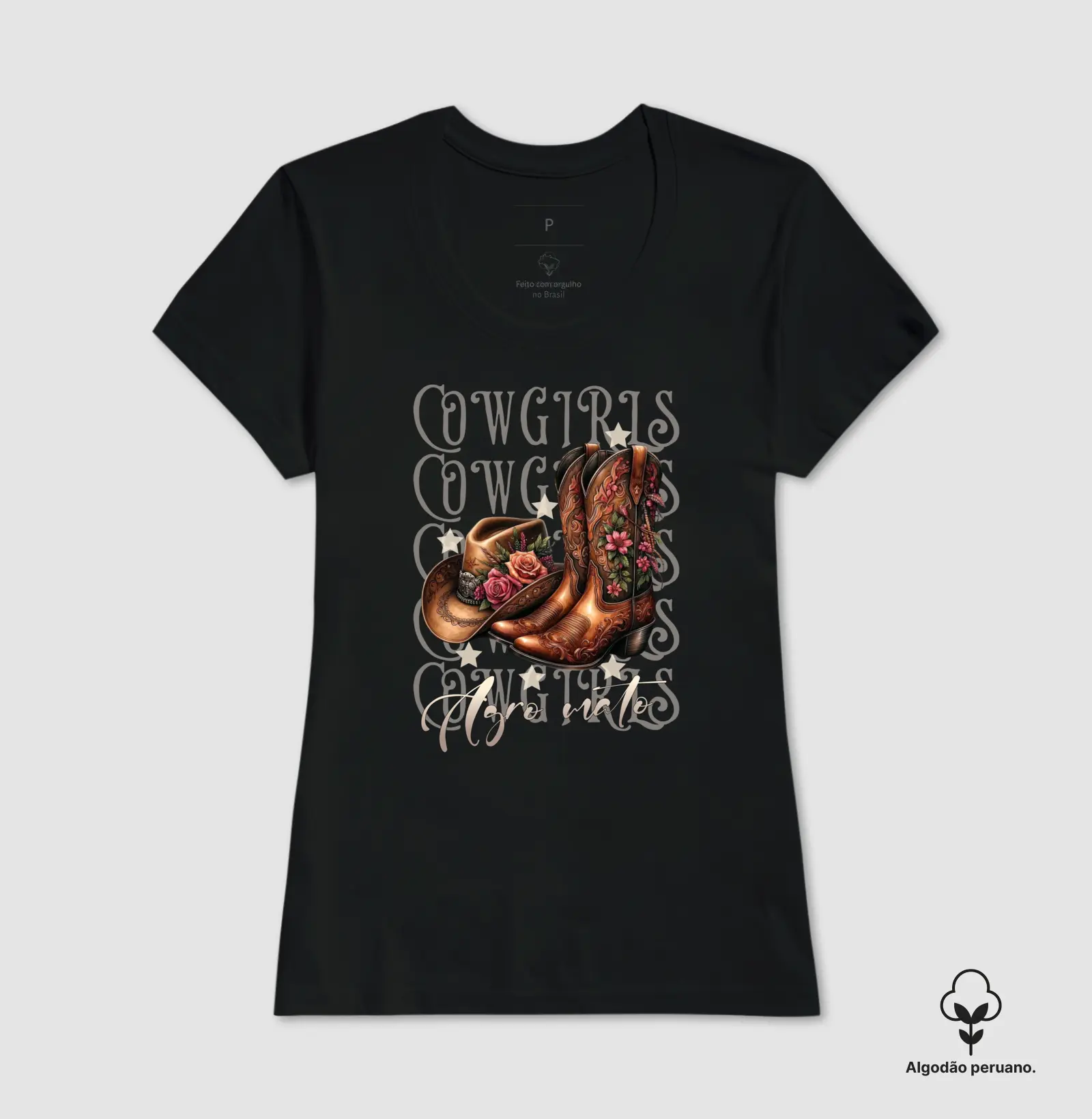 Camiseta Algodão Peruano Cowgirl - Imagem 2