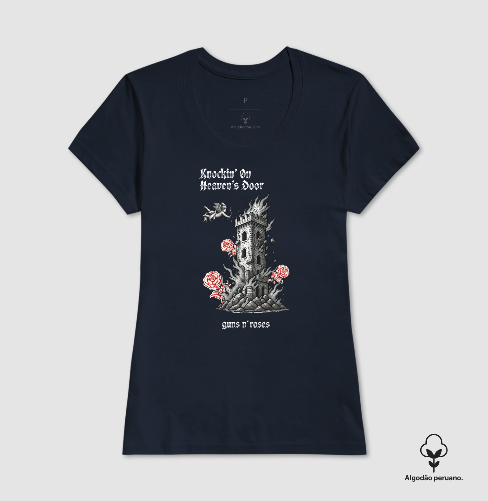  Camiseta Torre Guns Coleção Música. Masculino e feminino. Algodão Peruano. - Imagem 5