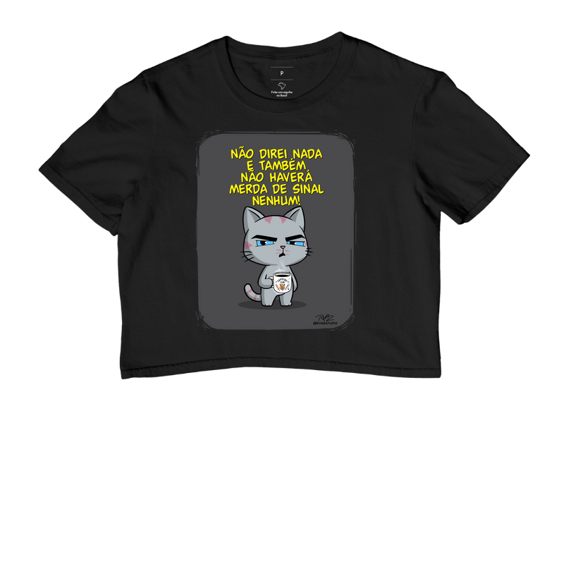 Camiseta Gato Sincero Sinal Nenhum - Imagem 2