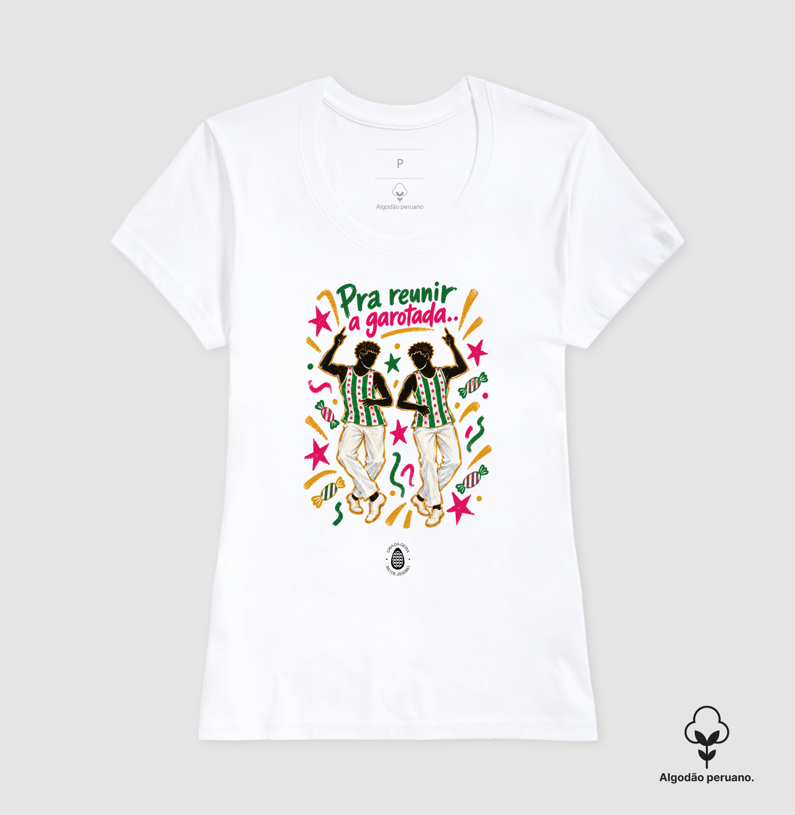 Camiseta Algodão Peruano Pra reunir a garotada - Imagem 4