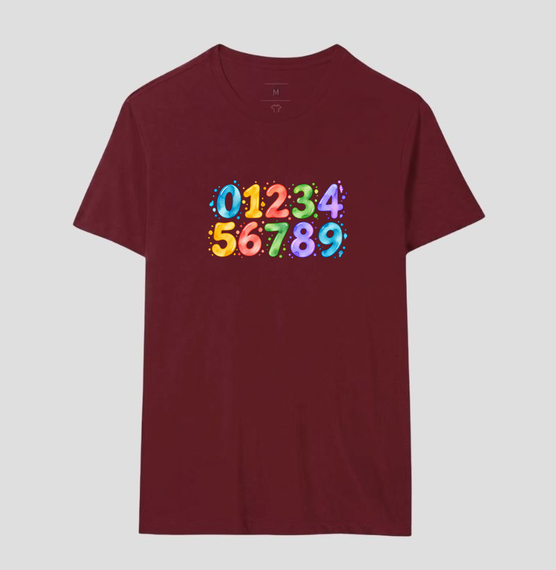 Camiseta Números em Cores - Imagem 19