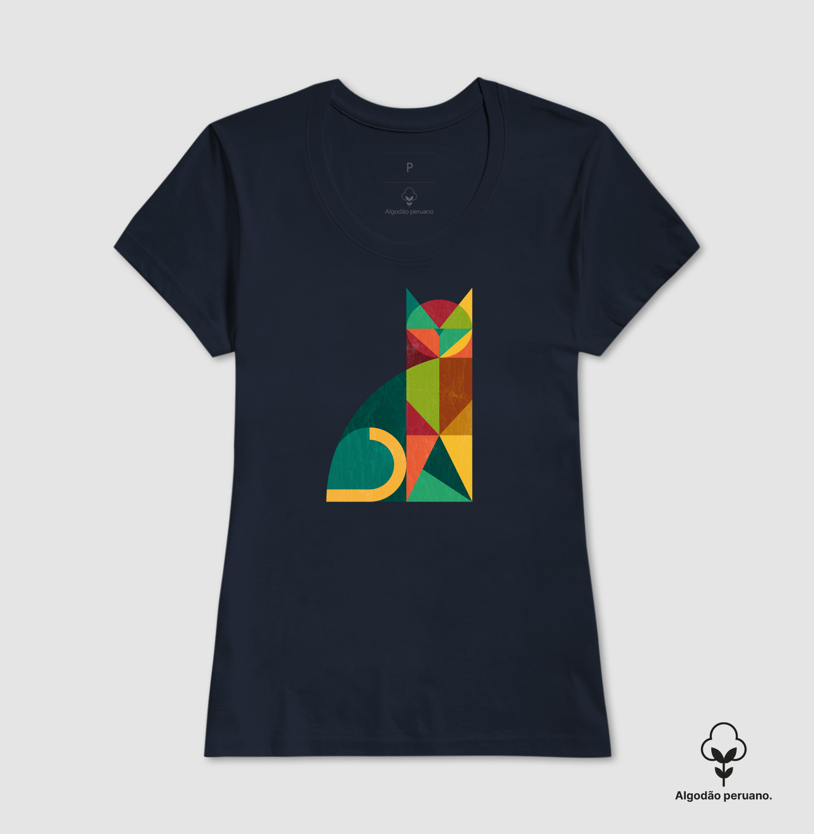 Camiseta Algodão Peruano Gatométrica - Imagem 2