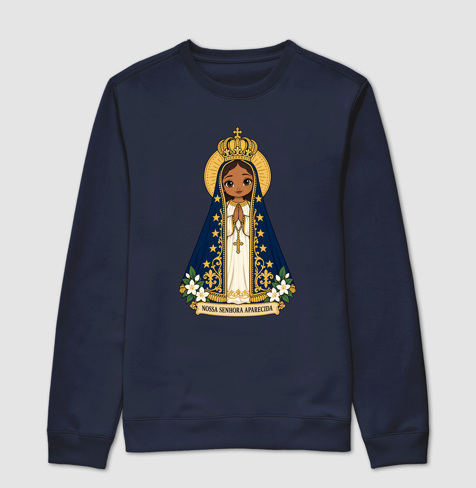 Nossa Senhora Aparecida estilo chibi - Imagem 5