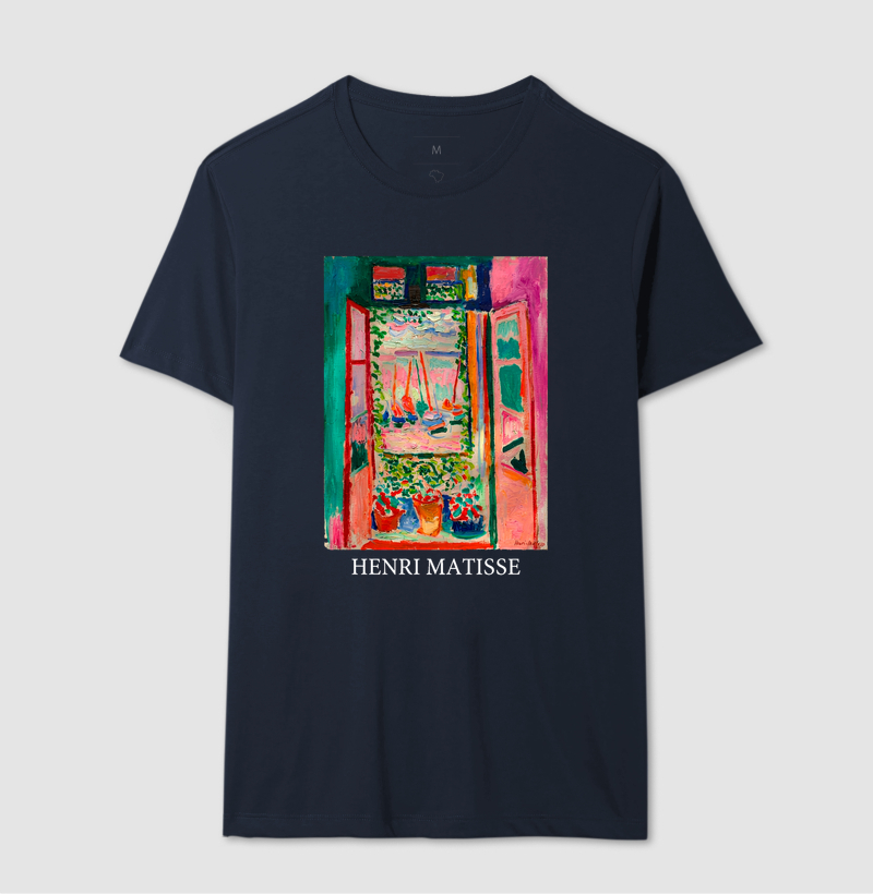 Camiseta Pintura Fauvista A Janela Aberta Matisse  - Imagem 6