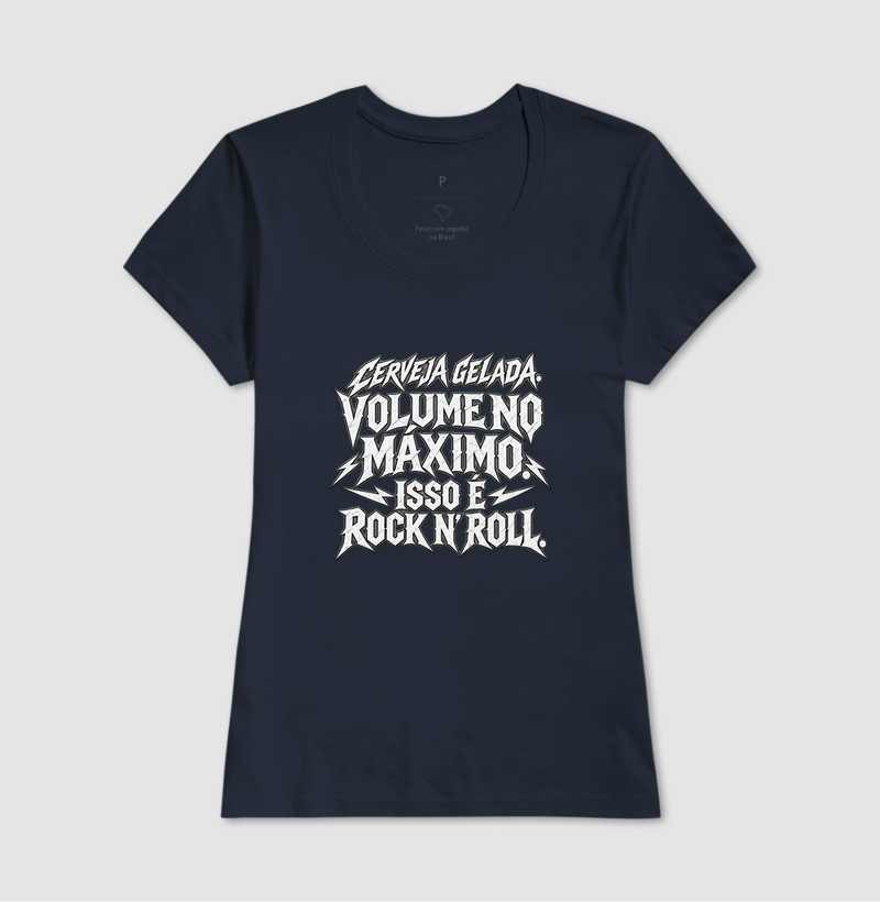 Camiseta Cerveja gelada. Volume no máximo. Isso é rock n' roll - Imagem 7