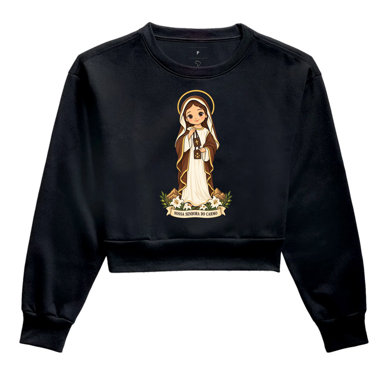 Nossa Senhora do Carmo estilo chibi - Imagem 2