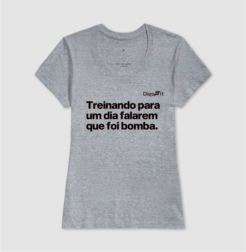 CAMISETA ACADEMIA TREINANDO PARA FALAREM QUE FOI BOMBA - Imagem 9