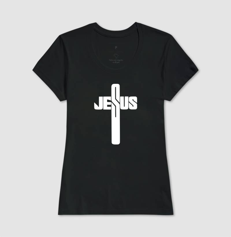Camiseta Feminina Jesus Cruz - Imagem 2