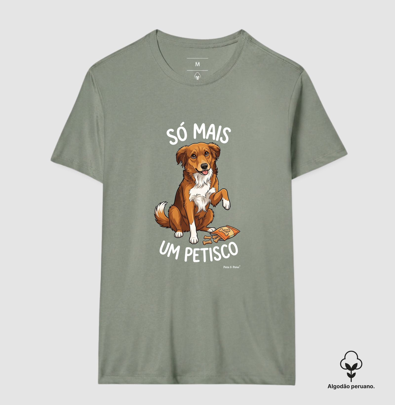 CAMISETA ALGODÃO PERUANO NOSSO MASCOTE PETISCO - Imagem 6