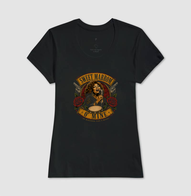 Camiseta Sweet Marrom Mine | OXenteWear - Imagem 3