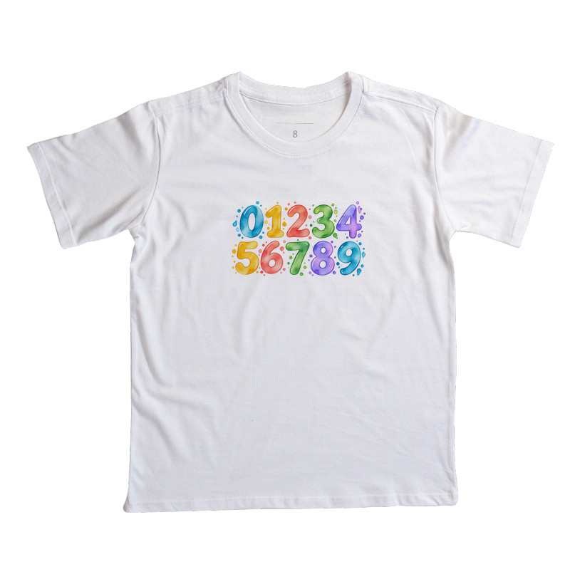 Camiseta Infantil Números em Cores - Imagem 5