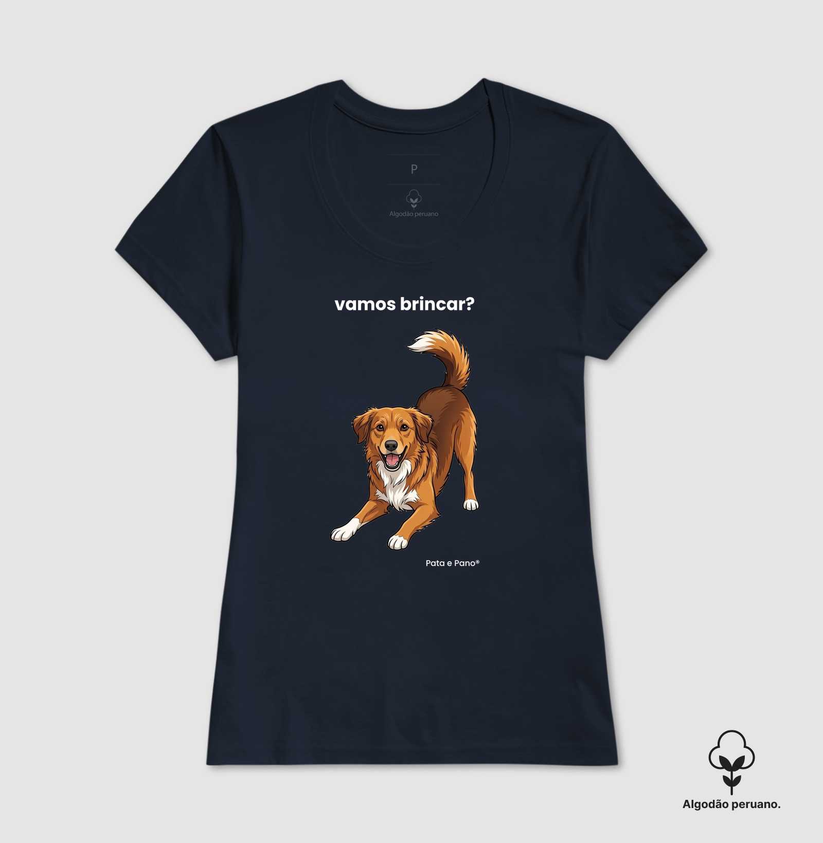 CAMISETA ALGODÃO PERUANO NOSSO MASCOTE BRINCAR - Imagem 9