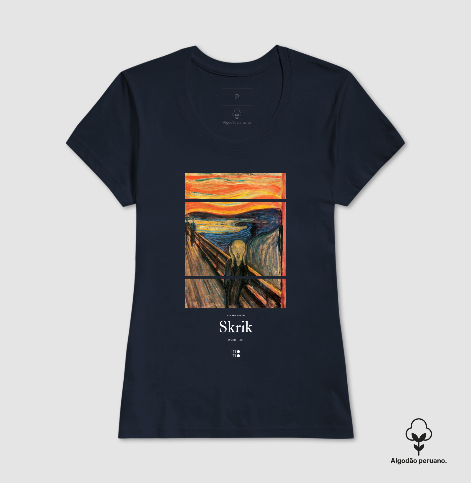 O Grito Edvard Munch Algodão Peruano - Imagem 7