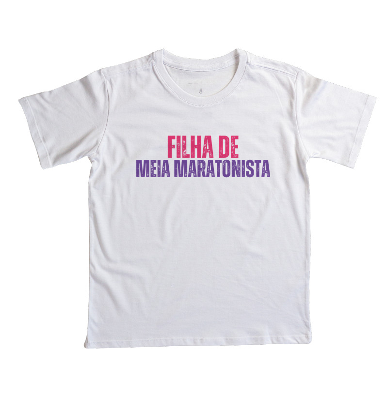 Camiseta Infantil - Filha De Meia Maratonista - Imagem 7