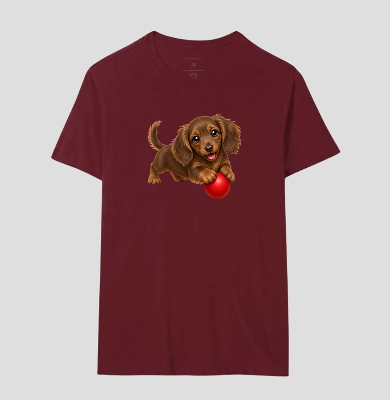 Dachshund Pelo Longo Marrom - Desenho Animado - Imagem 18