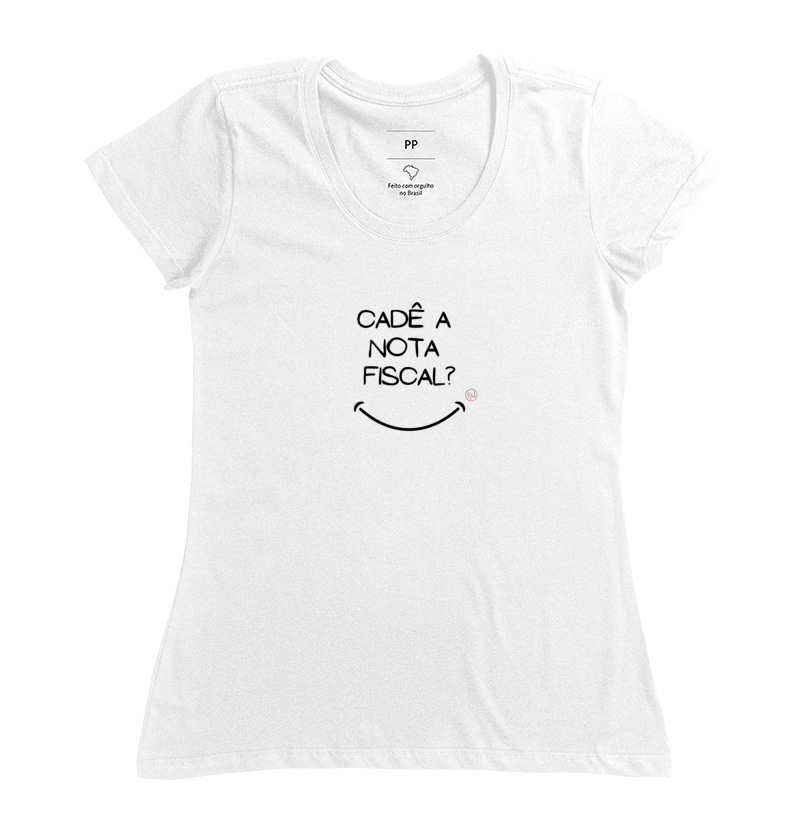 Camiseta Manga Curta Cadê a Nota Fiscal?