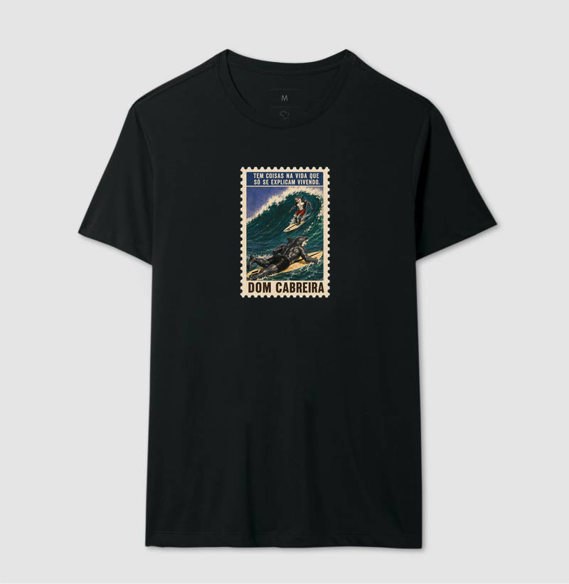 Camiseta Selo Vivendo a Vida do Surfe (masculina) - Imagem 5