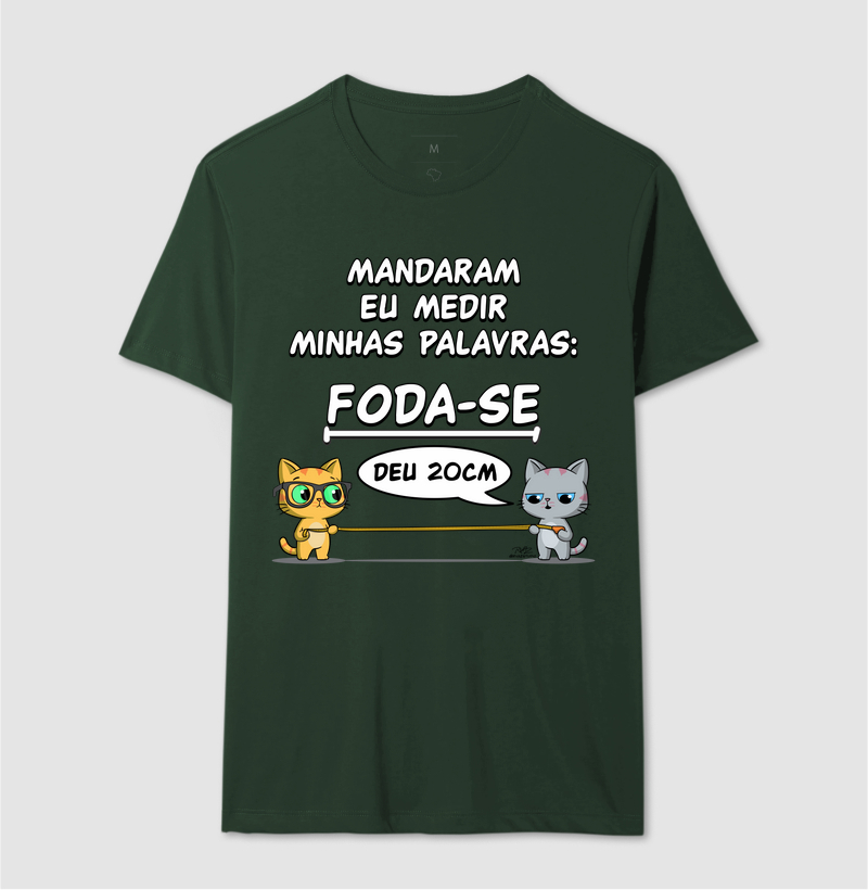 Camiseta Gato Sincero Medir Palavras - Imagem 12