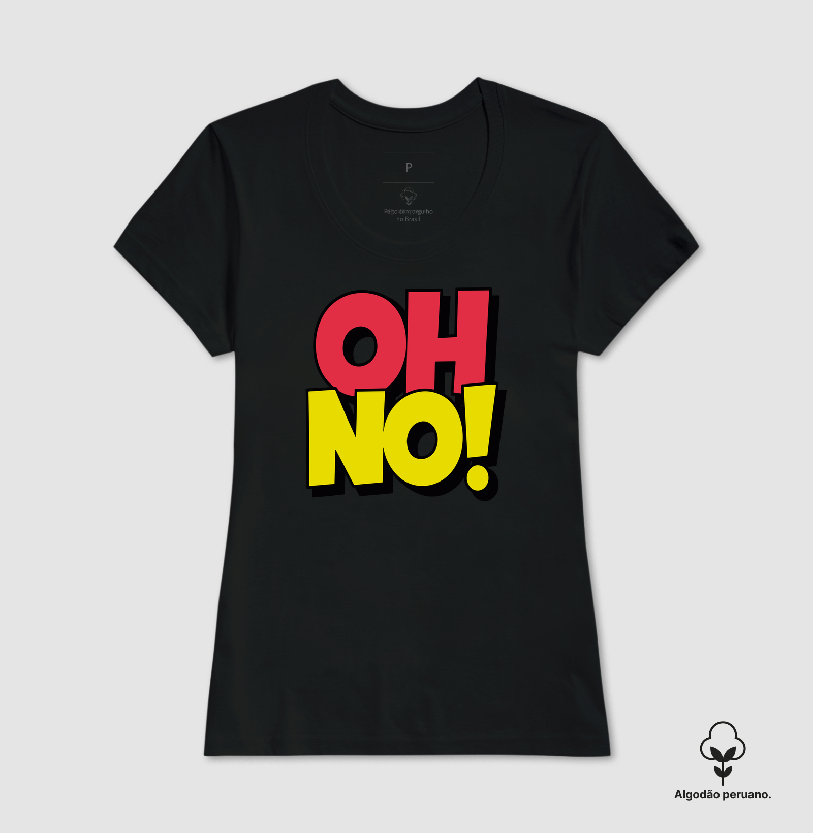 Camiseta Algodão Peruano OH NO! - Imagem 7
