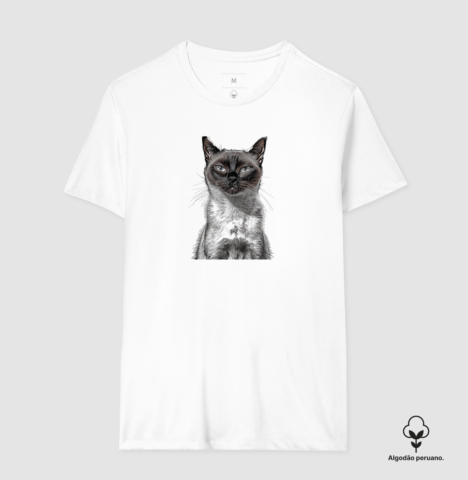 Camiseta Algodão Peruano Julgo em silêncio - Imagem 4