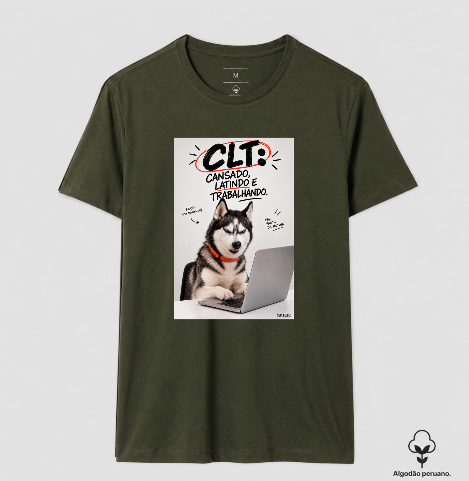 🐺💻 CLT — Cansado, Latindo e Trabalhando! 🐾😂 Husky - Imagem 4