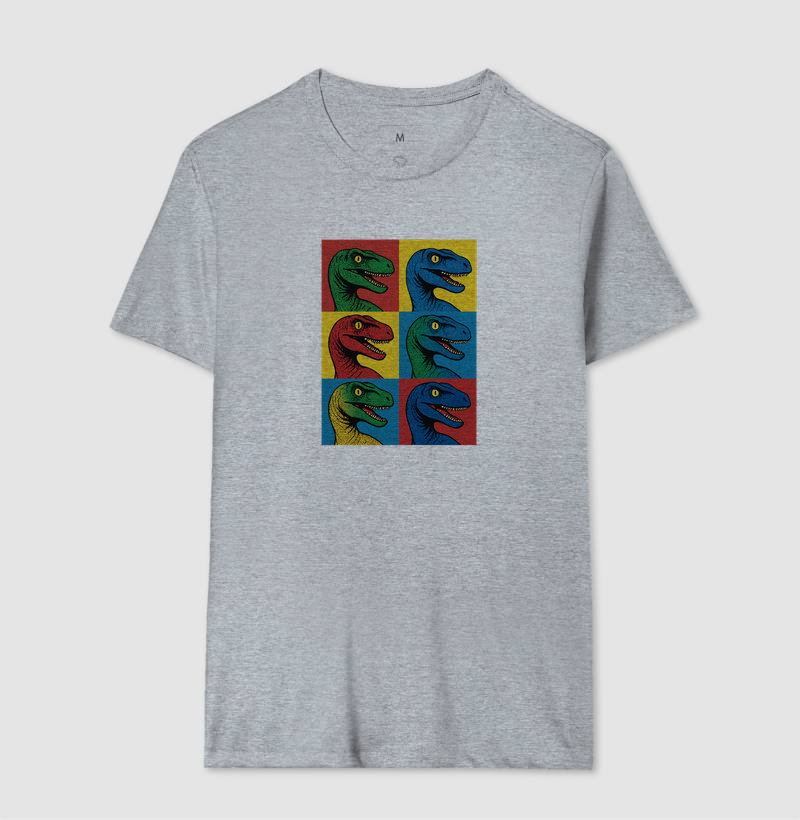 Camiseta Dino Pop Velociraptor - Imagem 10