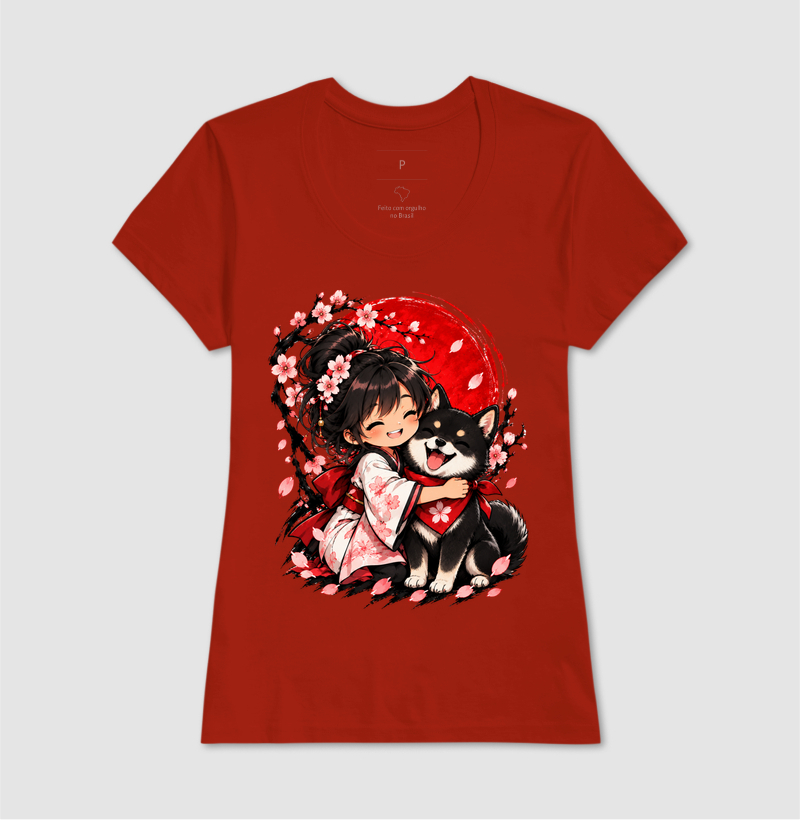 Sakura & Shiba — Amizade que Floresce (Preto) - Imagem 11