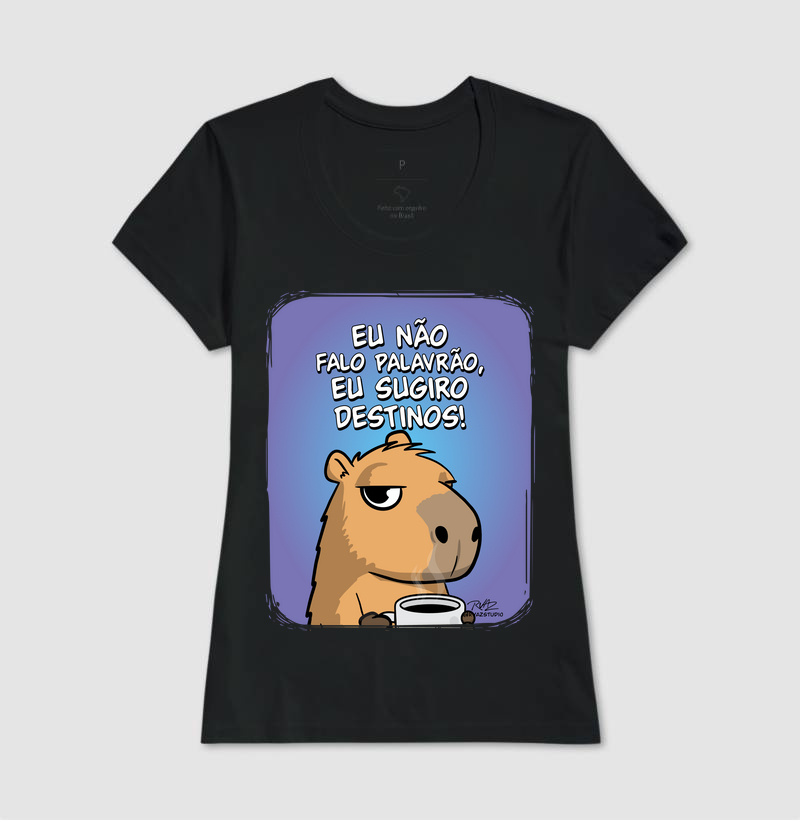 Camiseta Capivara Sugiro Destinos - Imagem 3