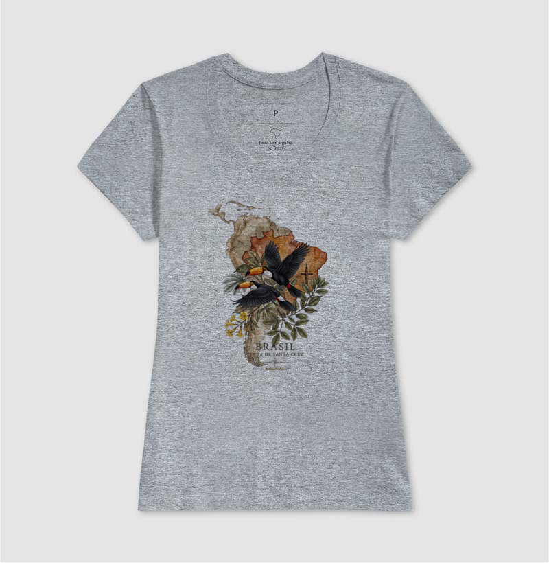 Camiseta Tucanos & Ipê - Brasil Terra de Santa Cruz - Fé, História e Natureza - Imagem 9