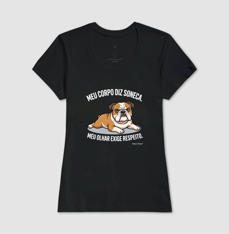 CAMISETA BULLDOGUE INGLÊS OLHAR - Imagem 3
