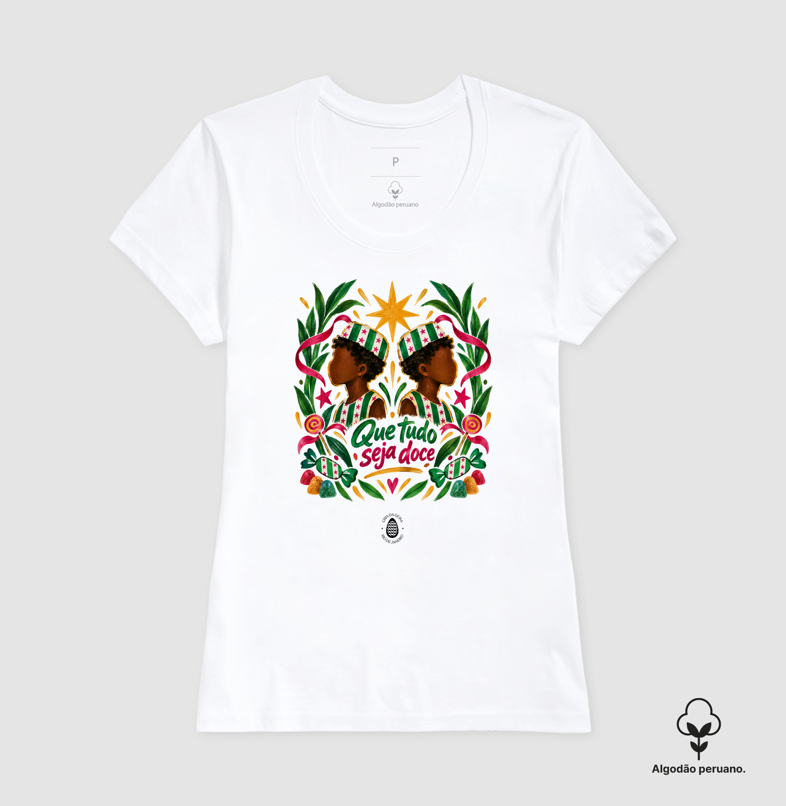 Camiseta Algodão Peruano Que tudo seja doce - Imagem 3