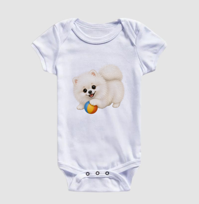 Pomerânia (Spitz Alemão) Branco - Desenho Animado - Imagem 3