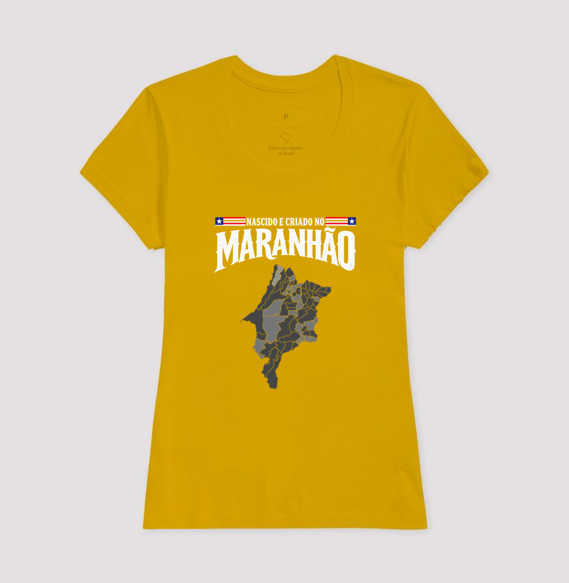 Camiseta Nascido e Criado no Maranhão (premium) - Imagem 11