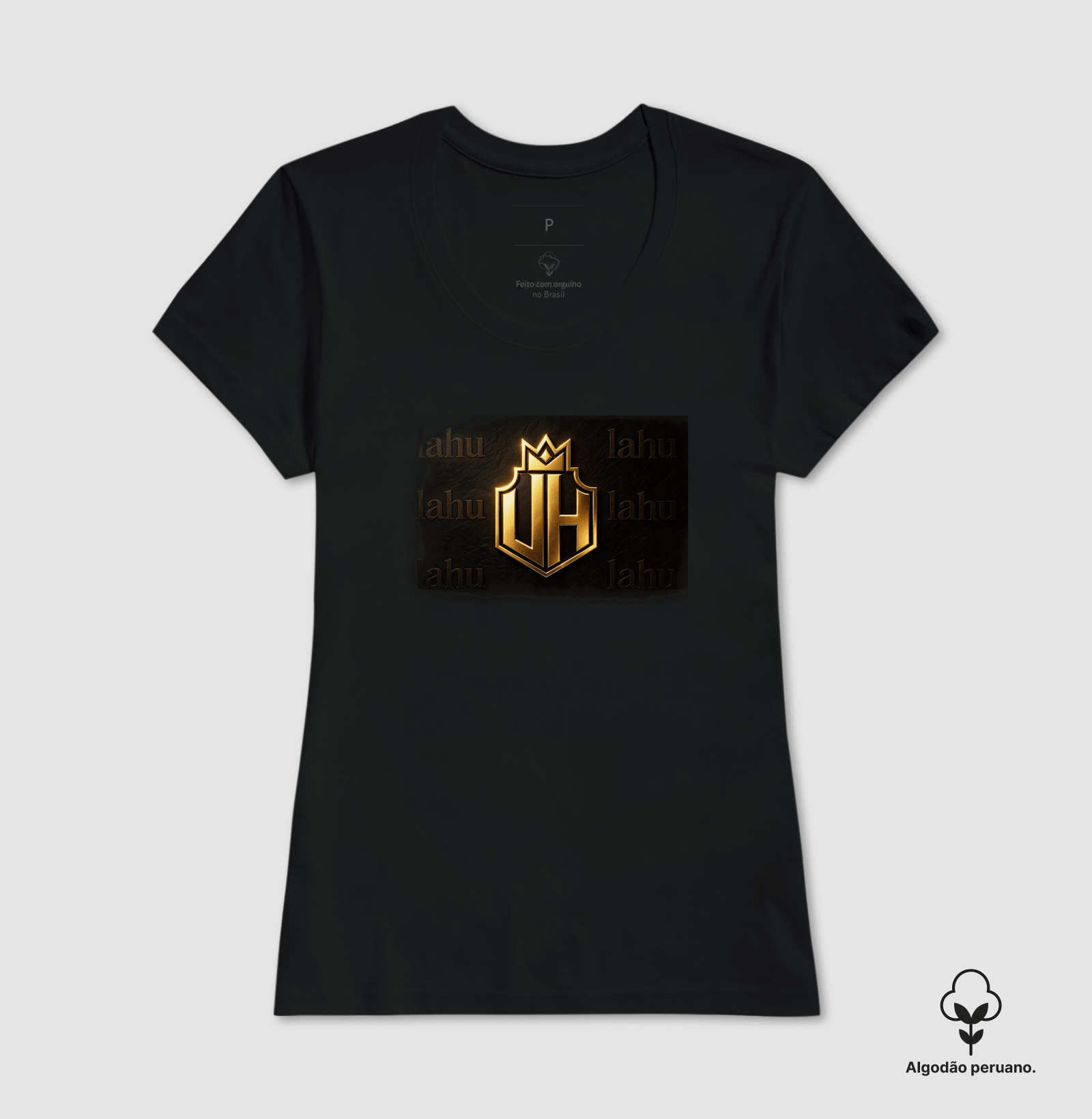 👑 Brasão da Grandeza | Poder, Prestígio e Liderança 👑 Para quem nasceu para se destacar, esta estampa traz um brasão imponente em dourado sobre um fundo negro sofisticado, transmitindo autoridade, força e exclusividade. - Imagem 4