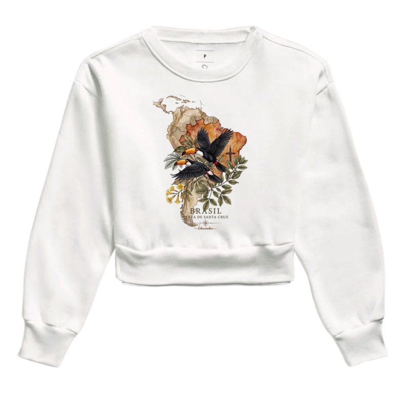 Camiseta Tucanos & Ipê - Brasil Terra de Santa Cruz - Fé, História e Natureza - Imagem 3