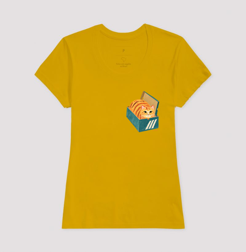 Camiseta Gato na Caixa de Sapato - Imagem 15