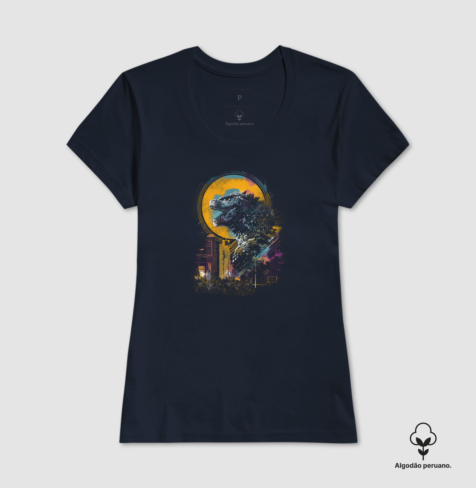Camiseta The Mighty Kaiju Algodão Peruano - Imagem 5