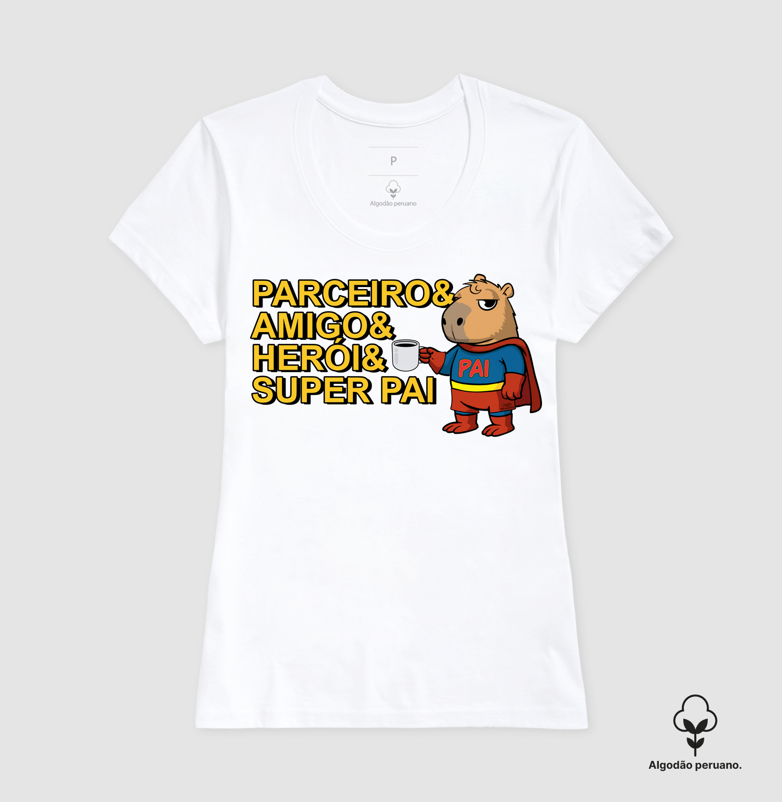 Camiseta Capivara Pai Super - Imagem 6