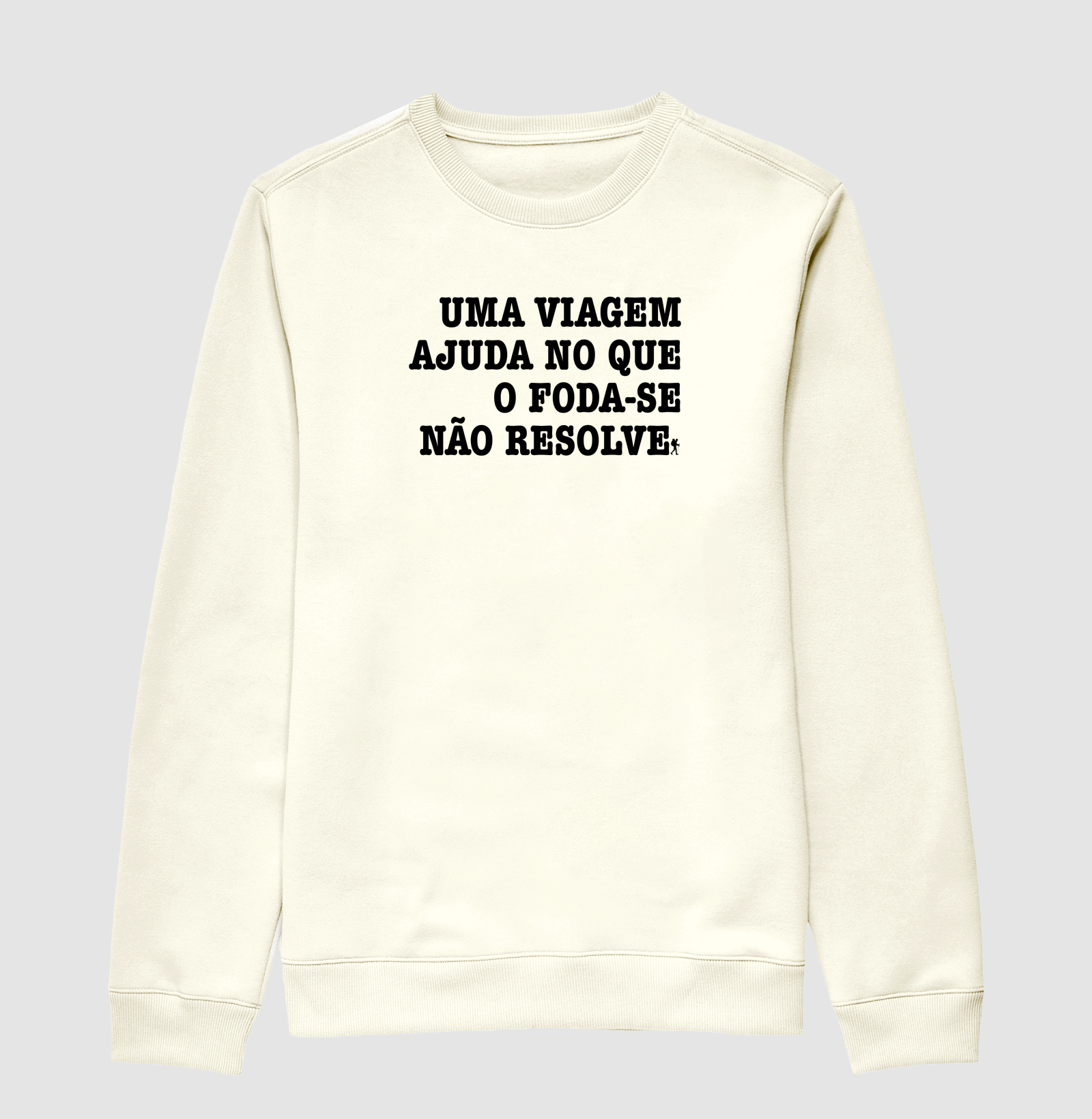 Camiseta Uma Viagem Ajuda no que o Foda-se Nao Resolve | Humor Viagem Bold | Colecao Viciados em Viagem - Imagem 2