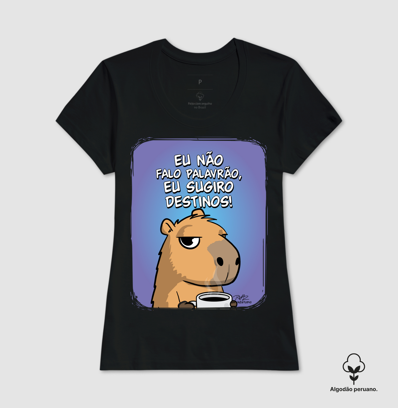 Camiseta Capivara Sugiro Destinos - Imagem 4