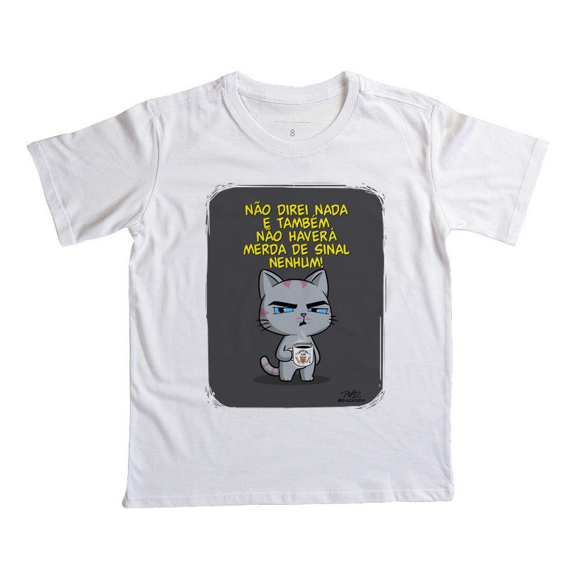 Camiseta Gato Sincero Sinal Nenhum - Imagem 2