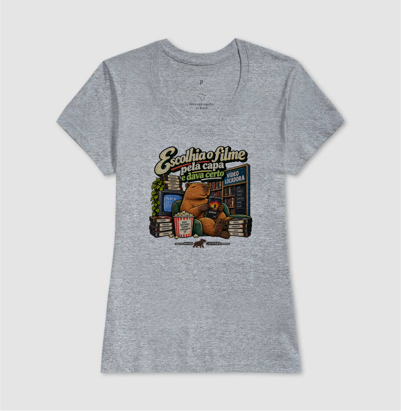 ESCOLHIA O FILME PELA CAPA E DAVA CERTO - Modo capivara - Camiseta - Imagem 11
