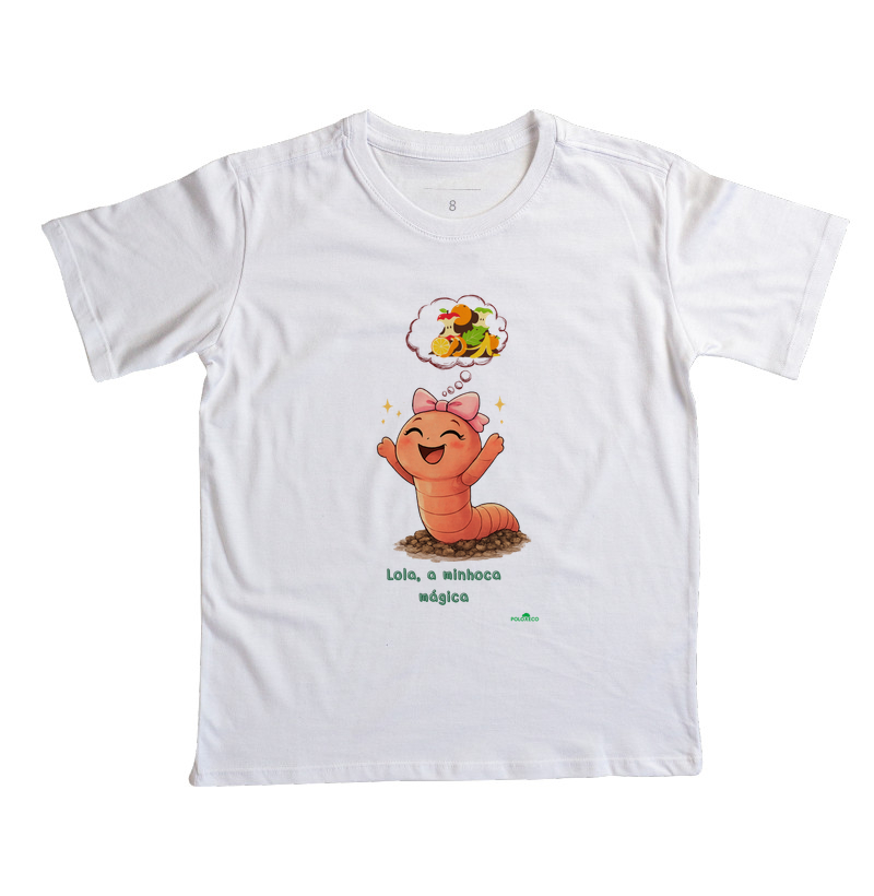 Camiseta Infantil Lola, a minhoca que fazia mágica - Imagem 6