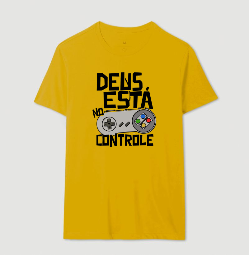 Camiseta Deus está no Controle Clássico - Imagem 5