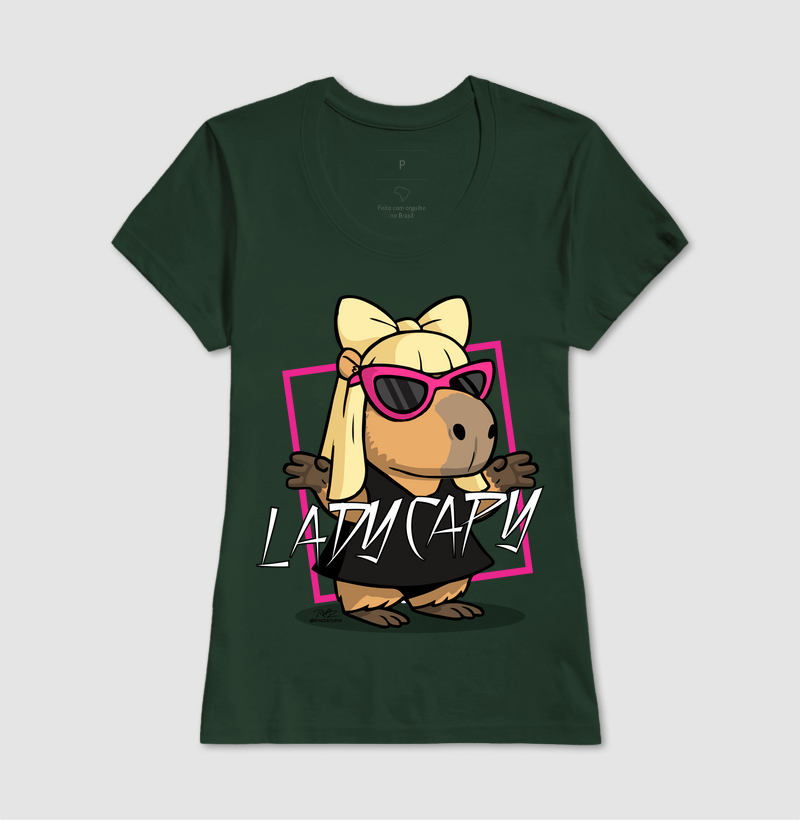 Camiseta Capivara Lady Capy - Imagem 13